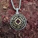 Bible Verse Jewelry Pendant With Gold Diamond Chip Design by My Nano Jewelry